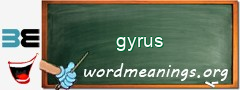 WordMeaning blackboard for gyrus